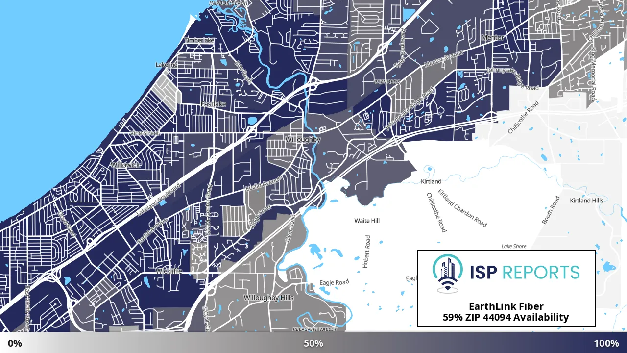 44094, OH map of internet availability