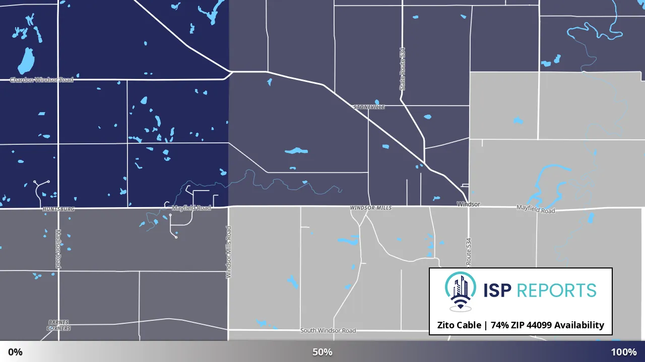 44099, OH map of internet availability