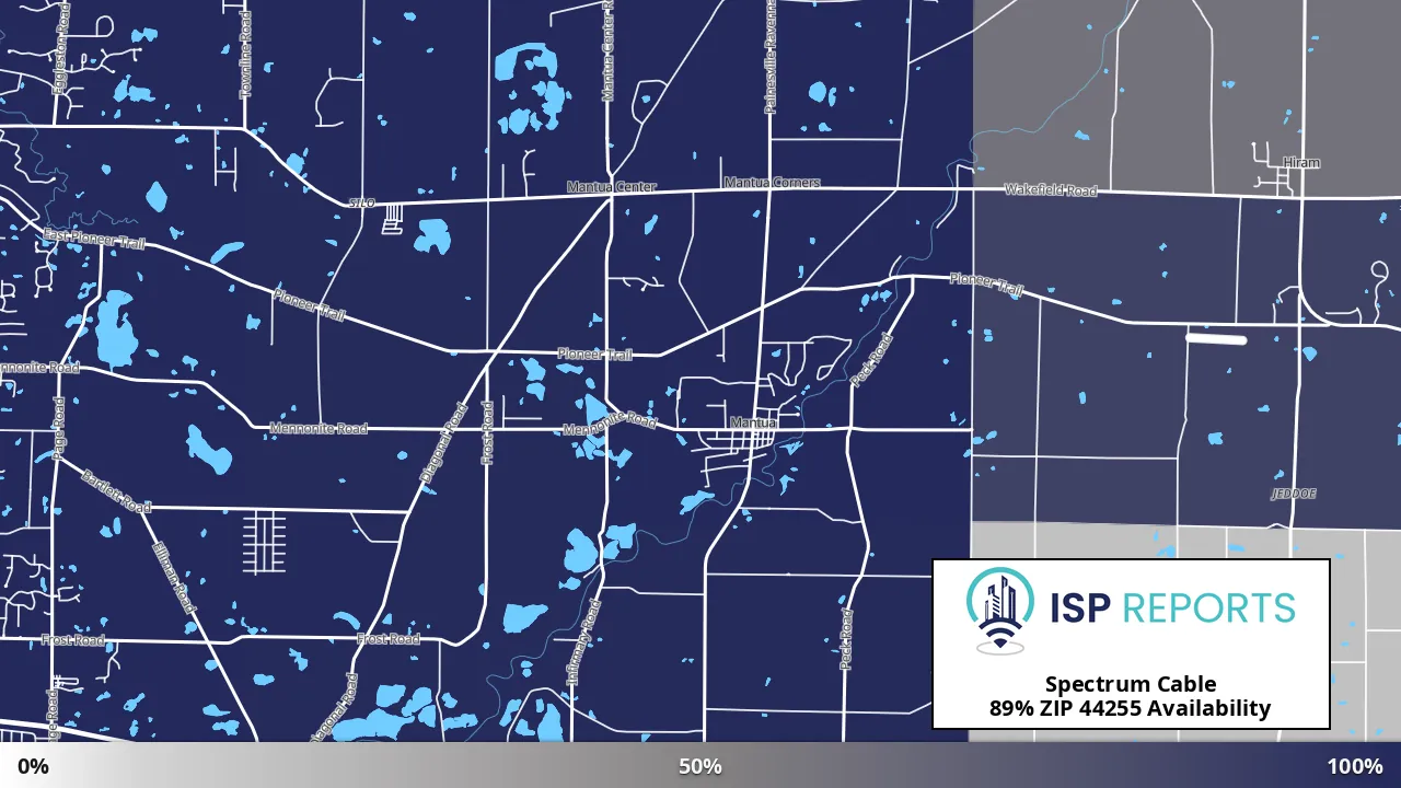 44255, OH map of internet availability