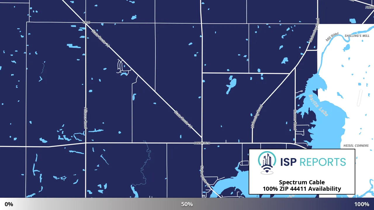 44411, OH map of internet availability