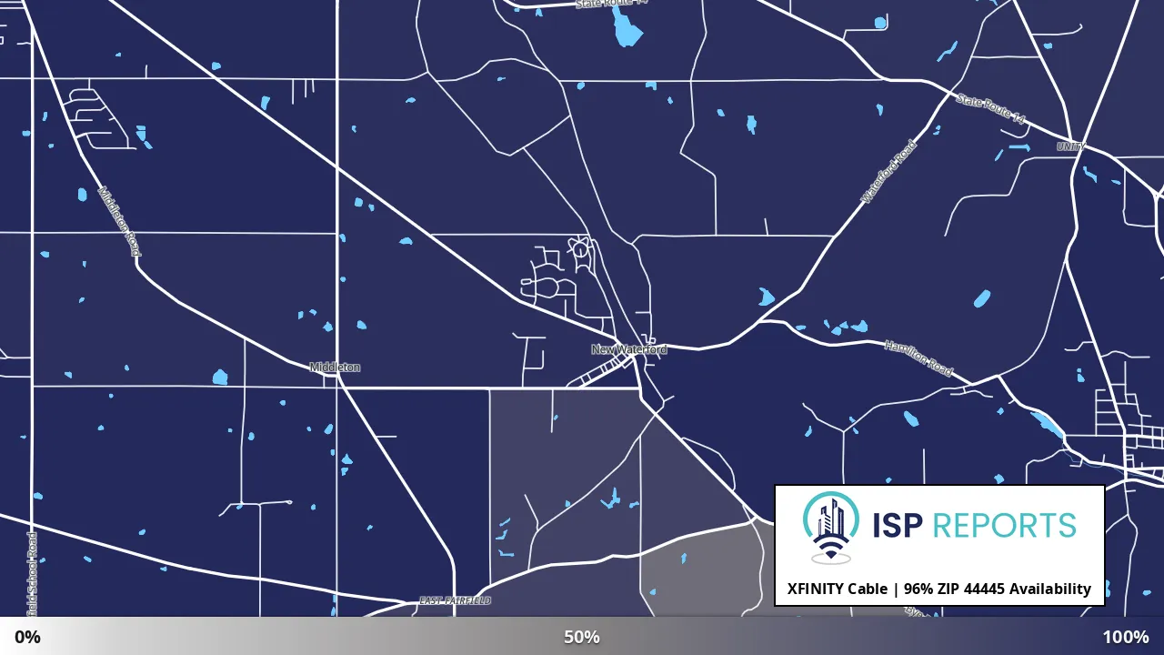 44445, OH map of internet availability