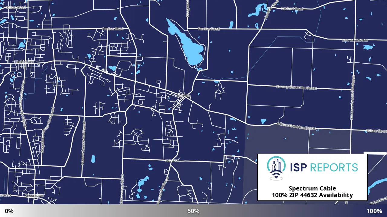 44632, OH map of internet availability