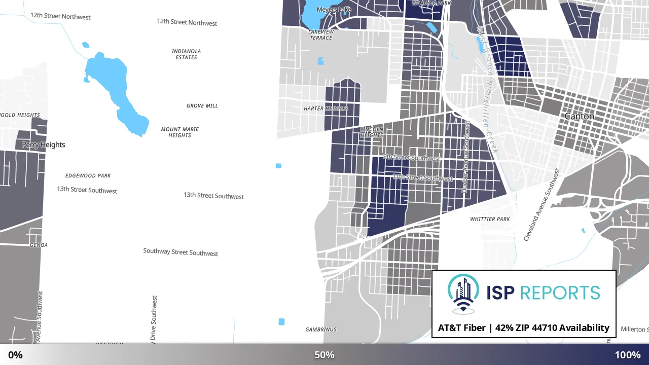 44710, OH map of internet availability