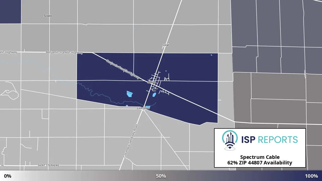44807, OH map of internet availability