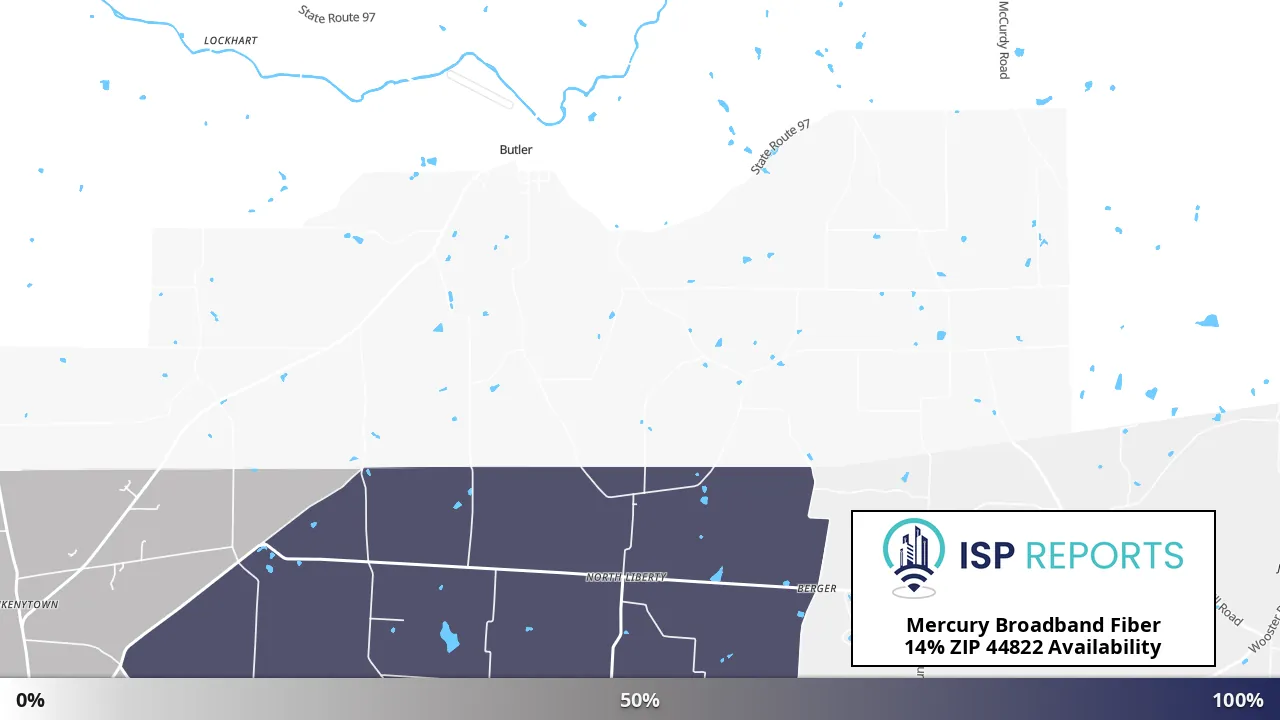 44822, OH map of internet availability
