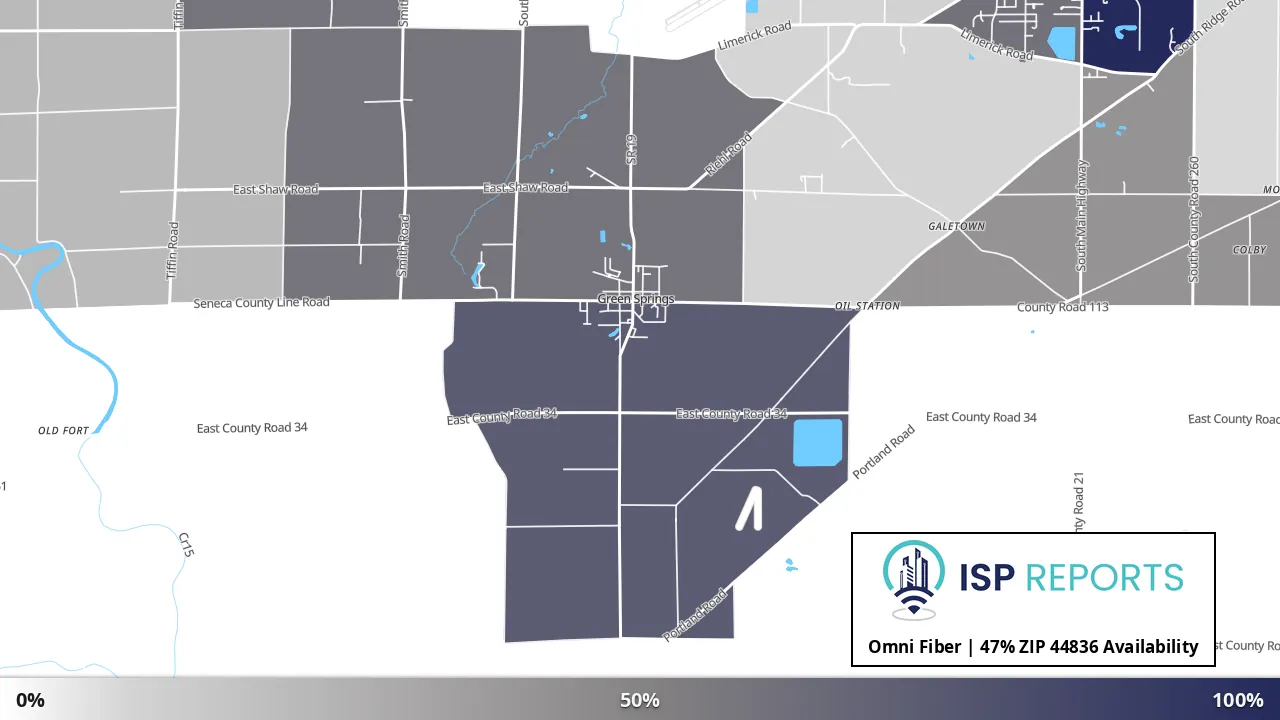 44836, OH map of internet availability