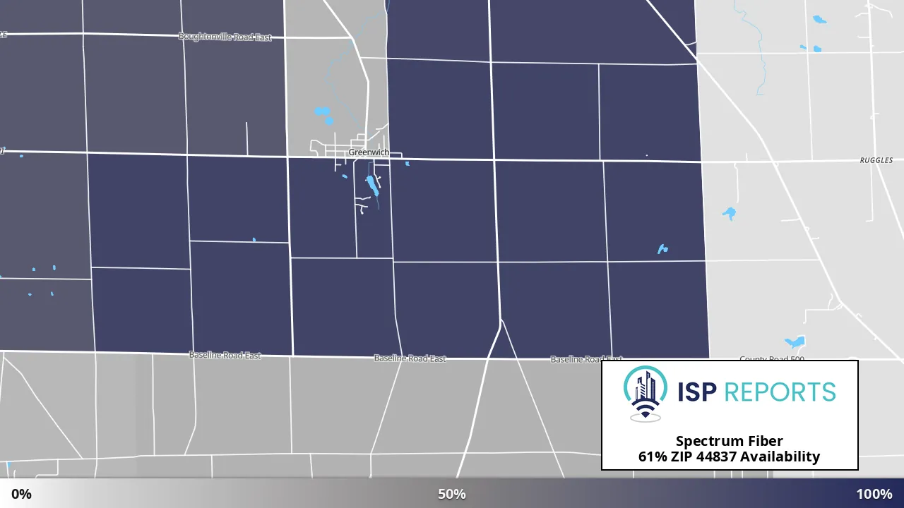 44837, OH map of internet availability