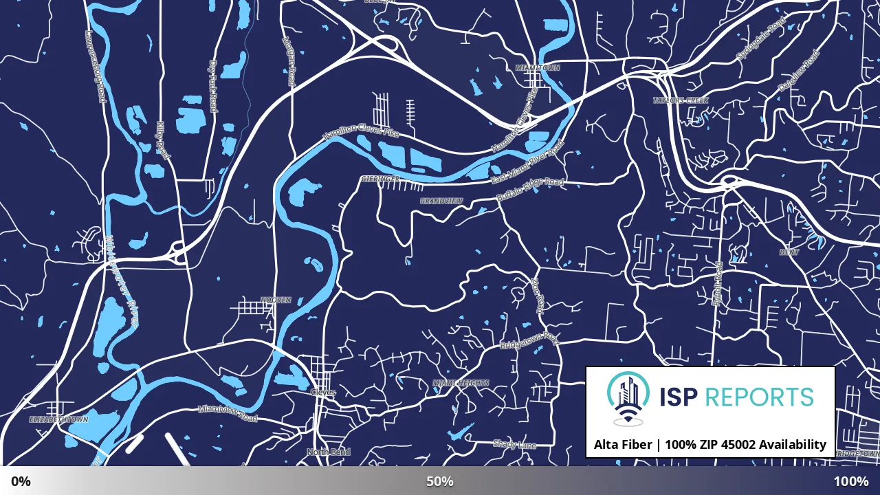 45002, OH map of internet availability