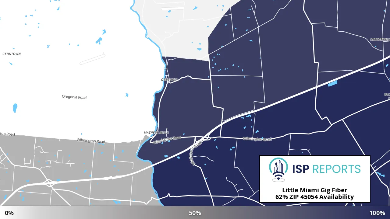 45054, OH map of internet availability