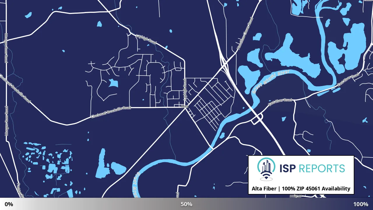 45061, OH map of internet availability