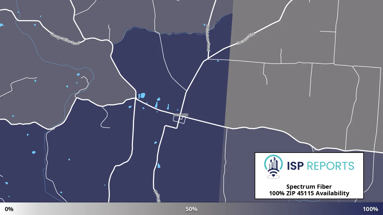 45115, OH map of internet availability