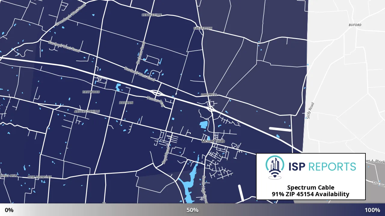 45154, OH map of internet availability