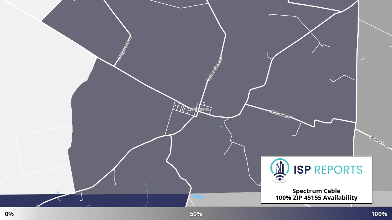 45155, OH map of internet availability