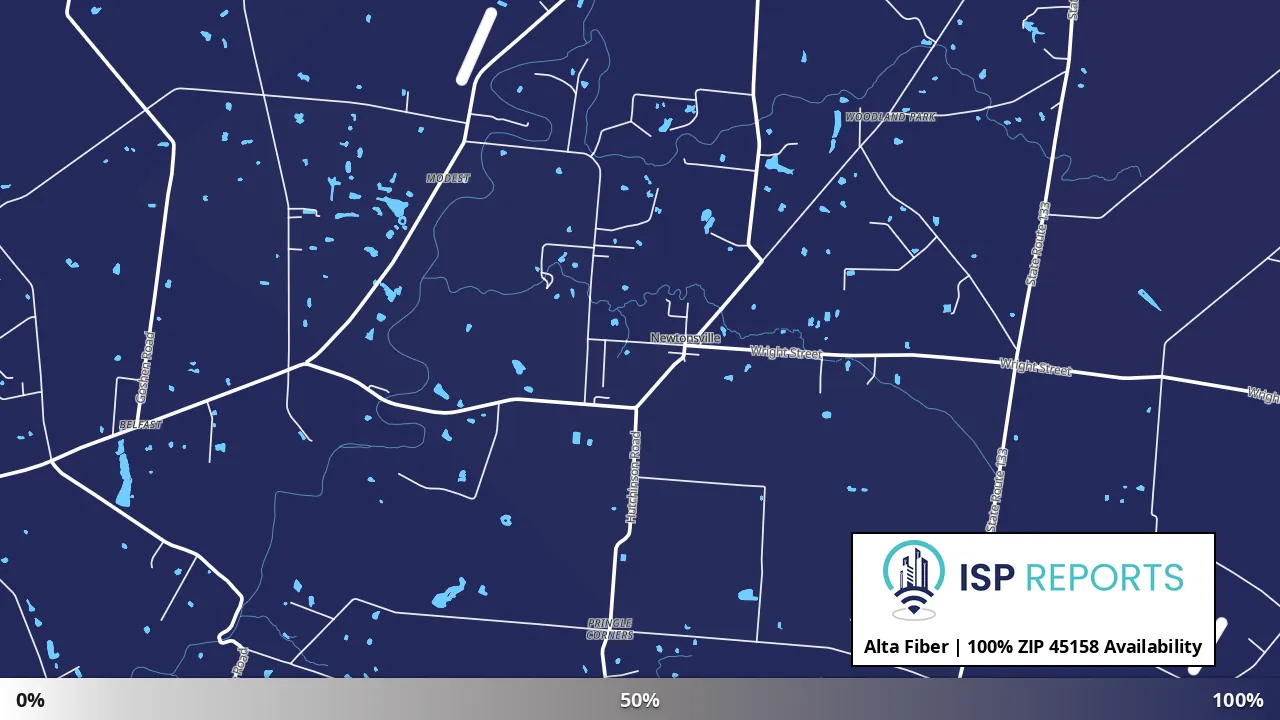 45158, OH map of internet availability