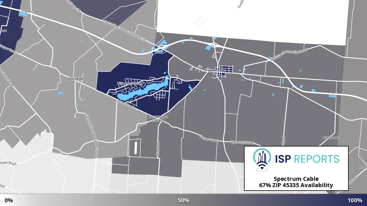 45335, OH map of internet availability