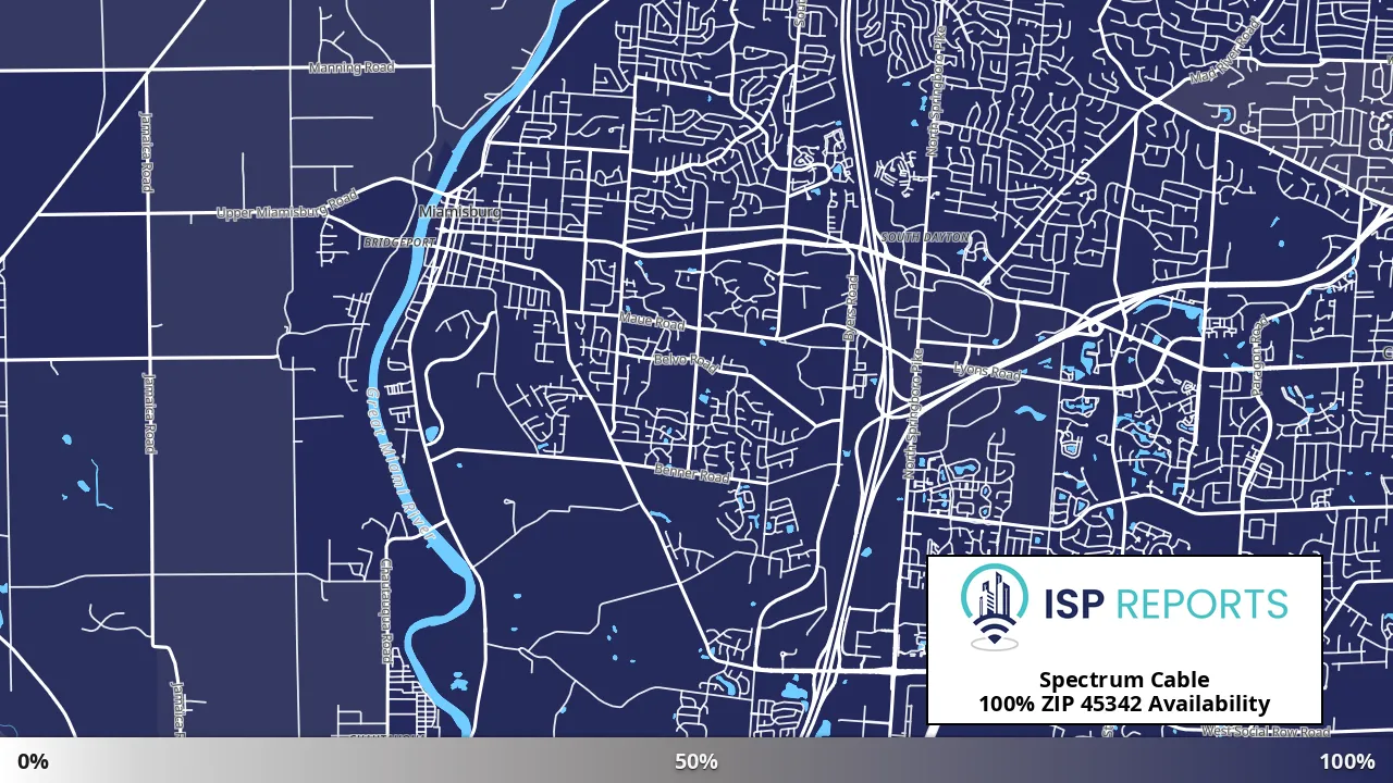 45342, OH map of internet availability
