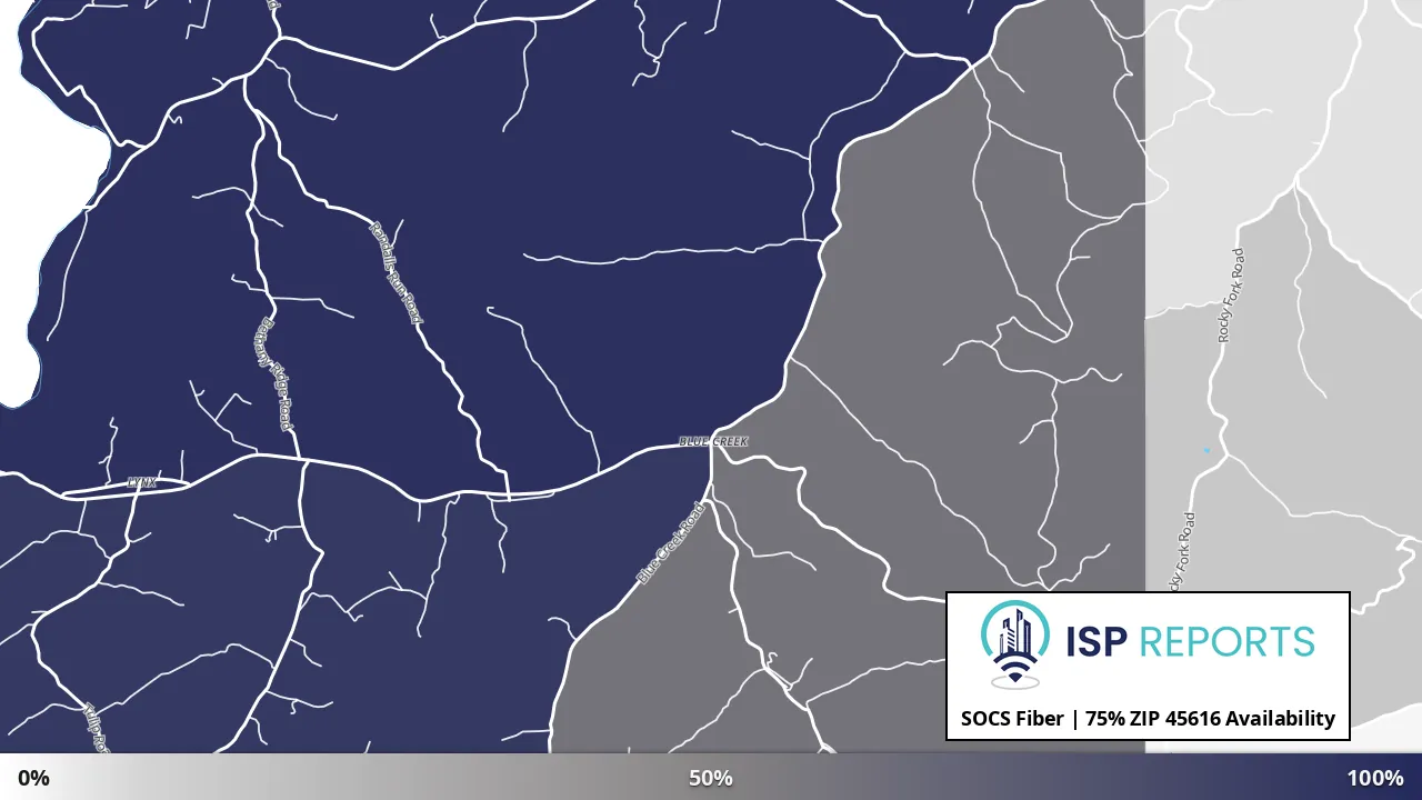 45616, OH map of internet availability