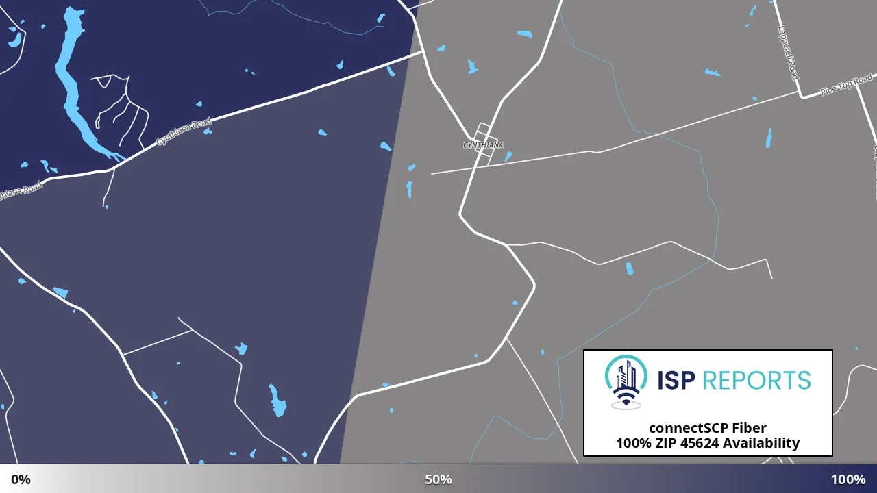 45624, OH map of internet availability