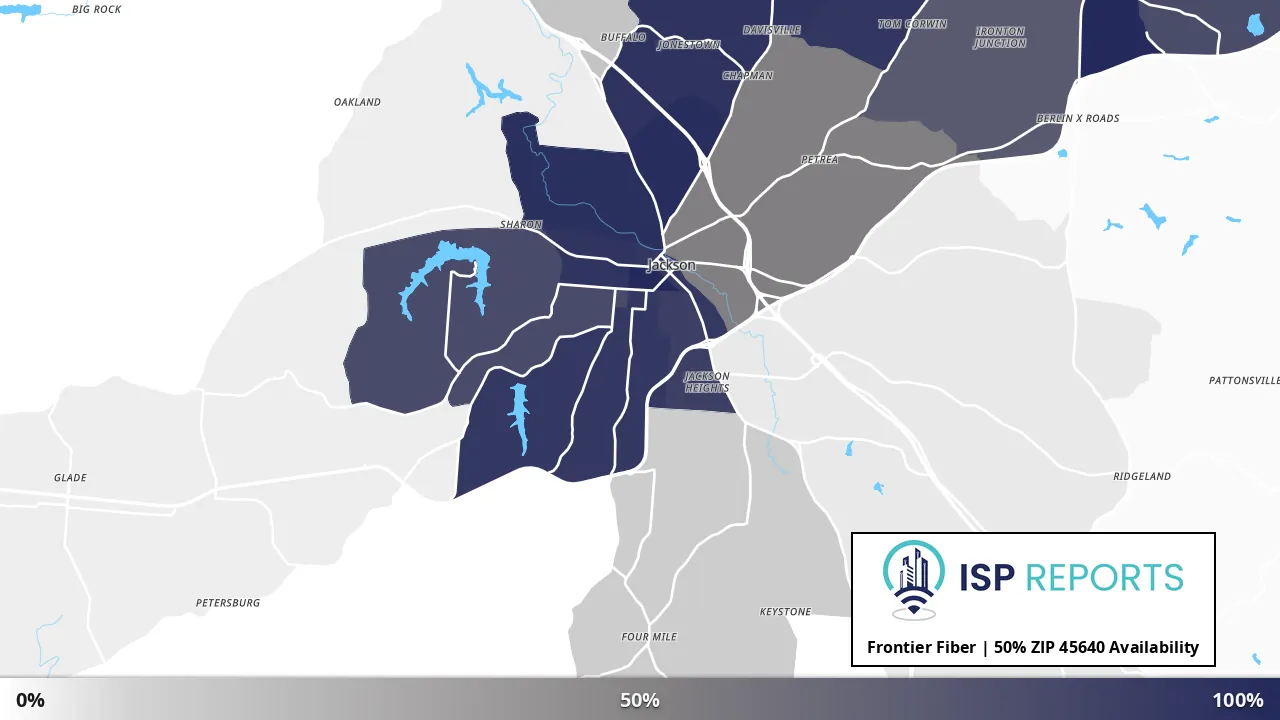 45640, OH map of internet availability