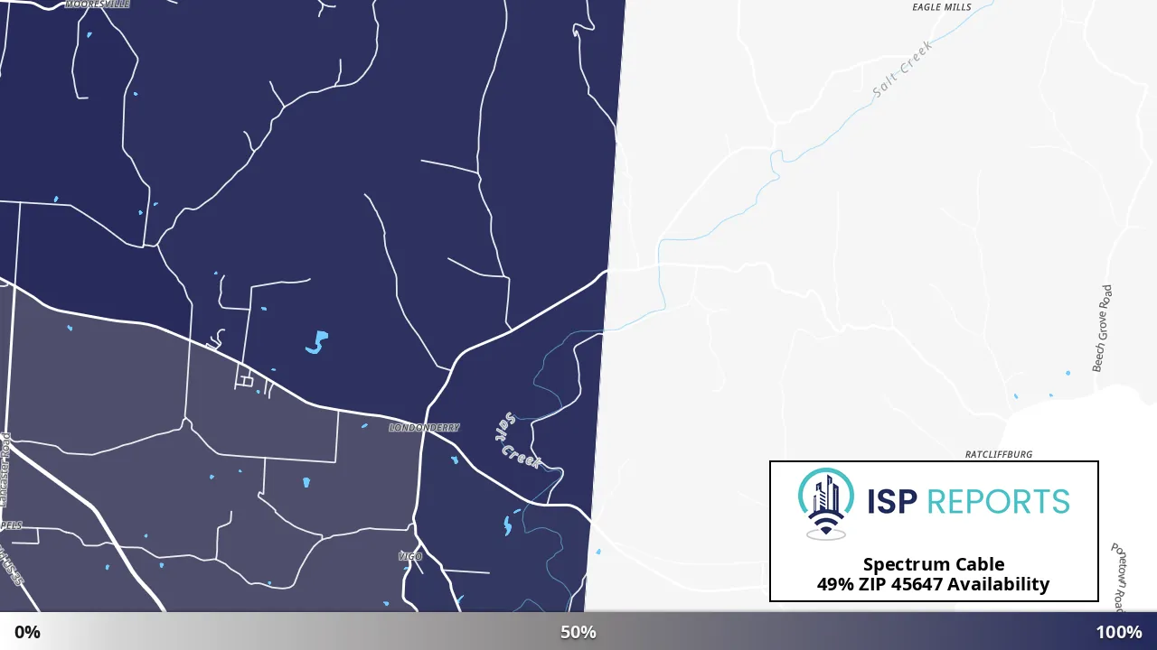 45647, OH map of internet availability
