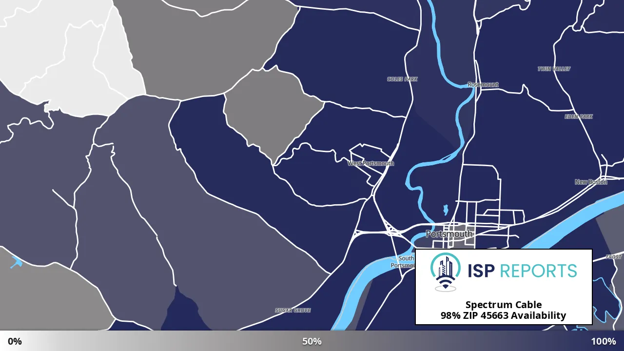 45663, OH map of internet availability