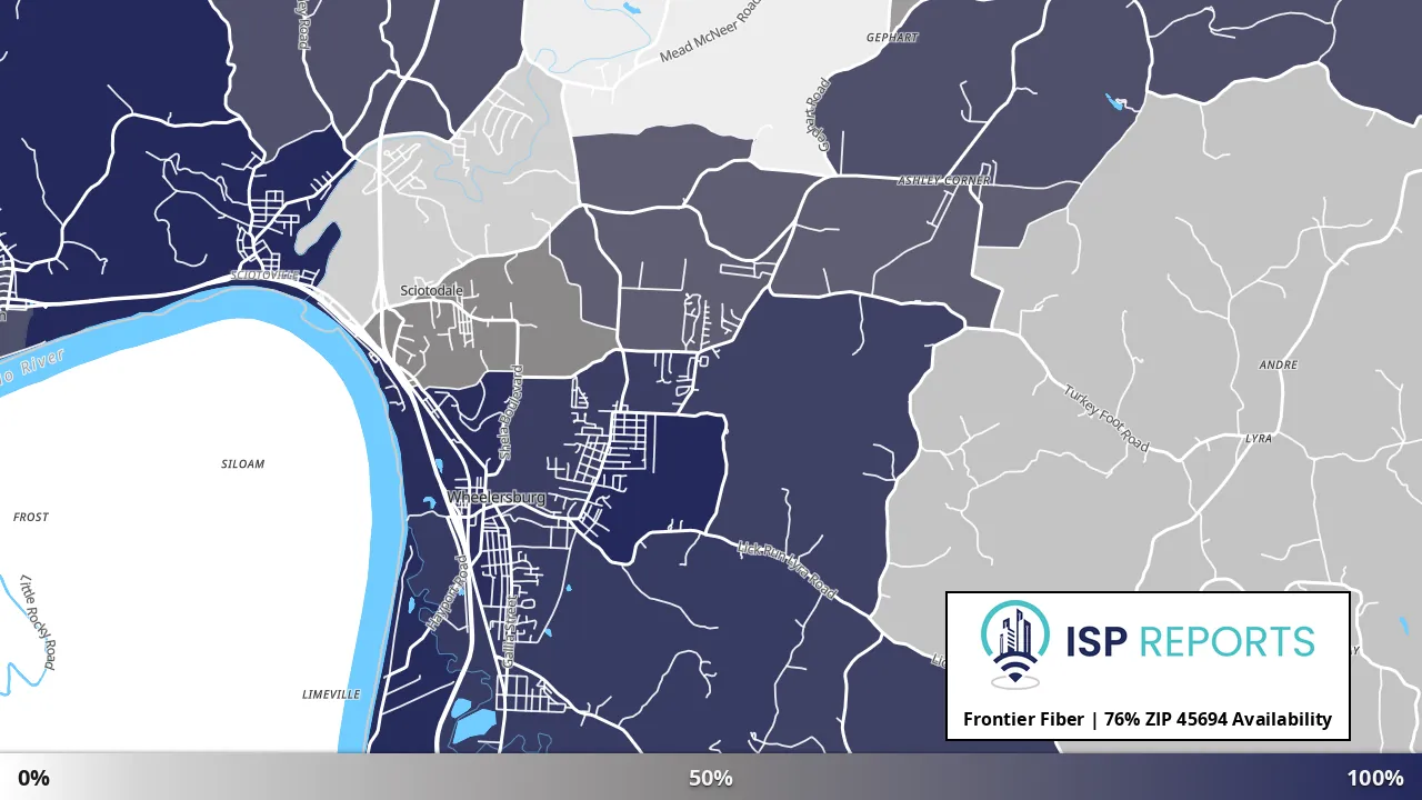 45694, OH map of internet availability