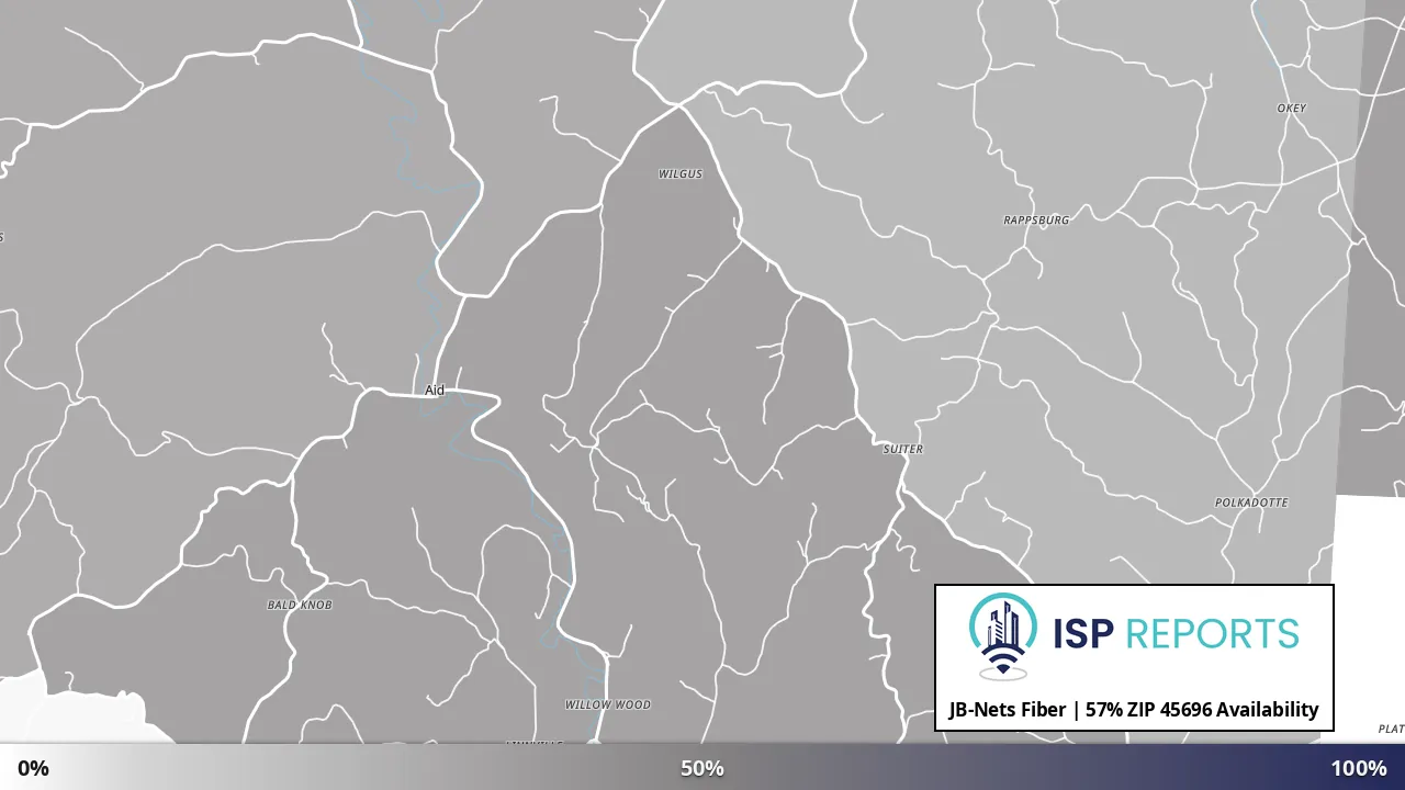 45696, OH map of internet availability