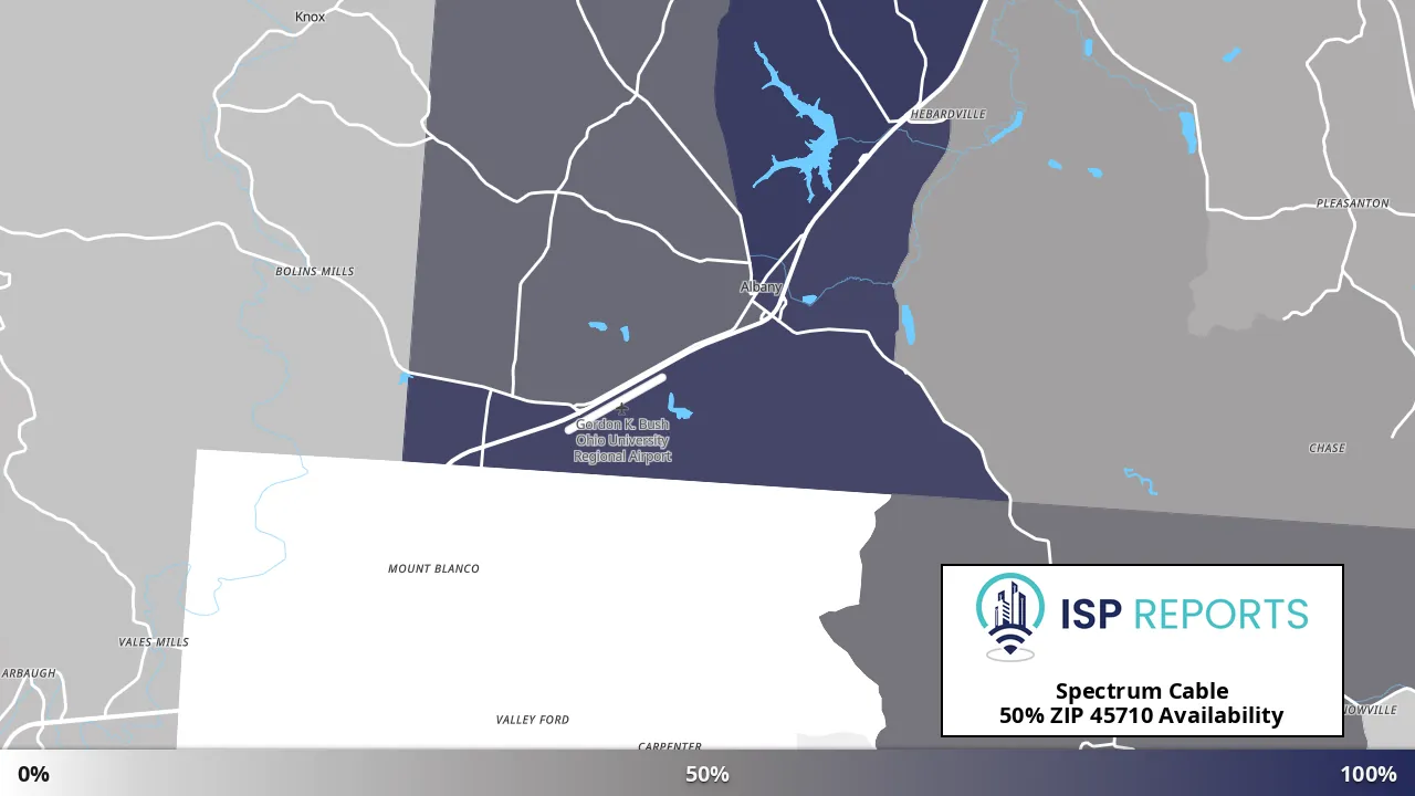 45710, OH map of internet availability