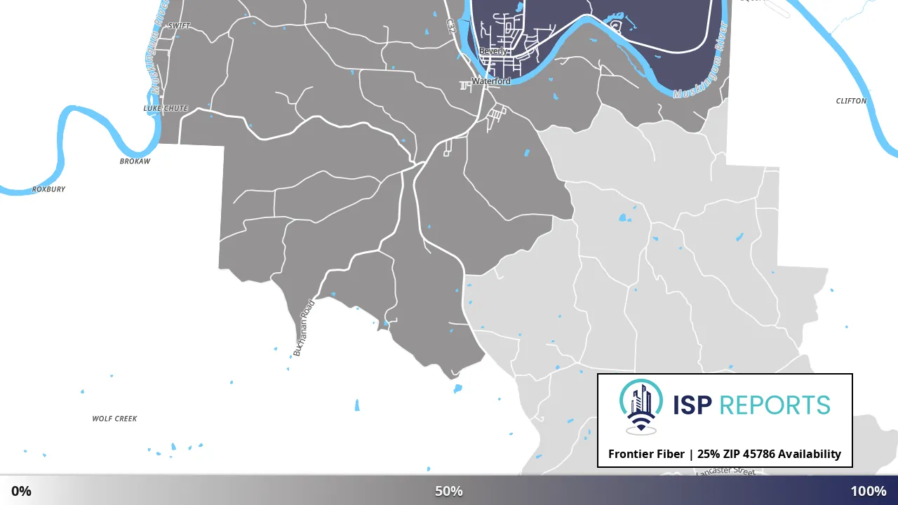 45786, OH map of internet availability