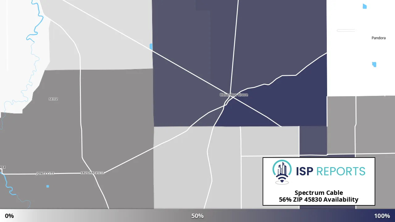 45830, OH map of internet availability
