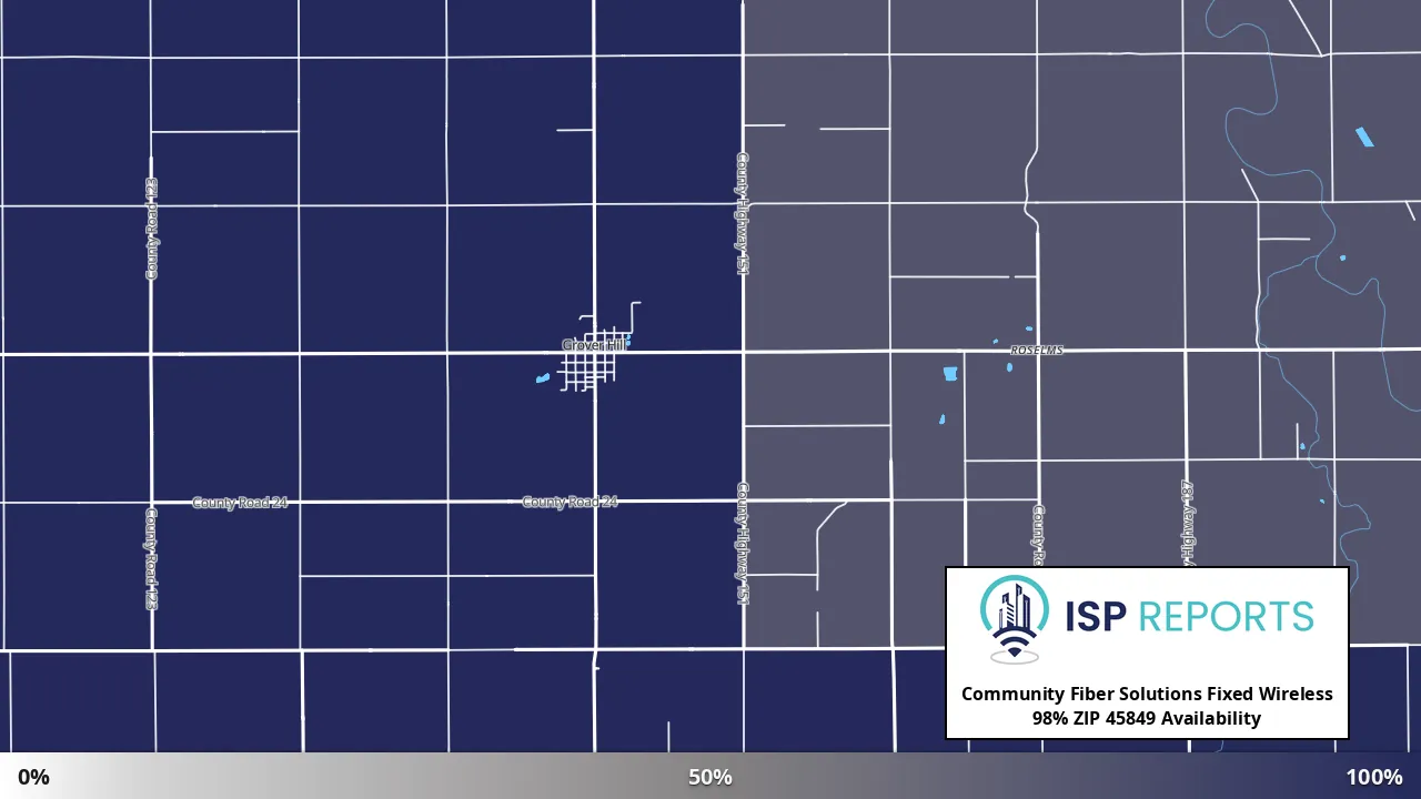 45849, OH map of internet availability