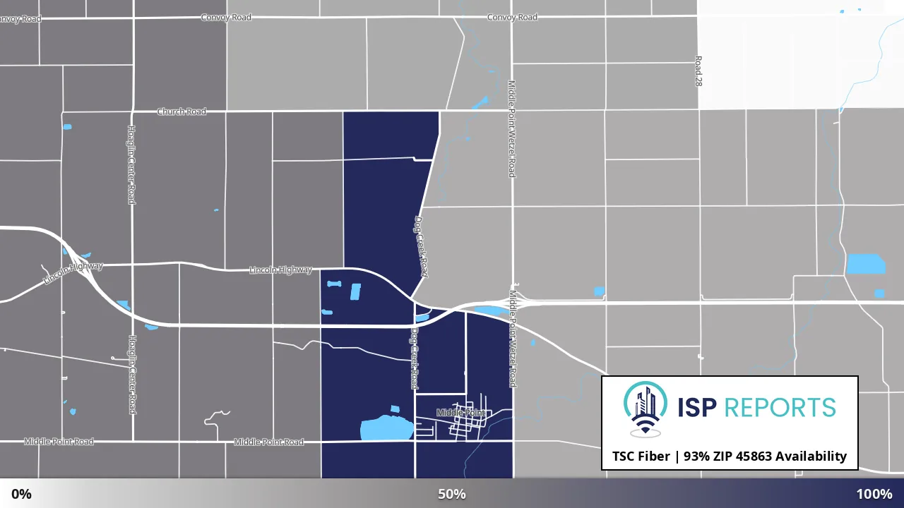 45863, OH map of internet availability