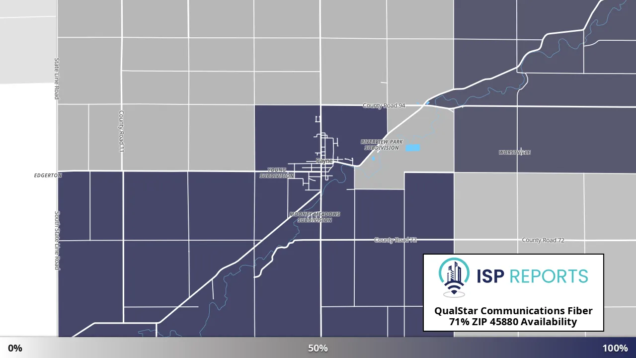 45880, OH map of internet availability