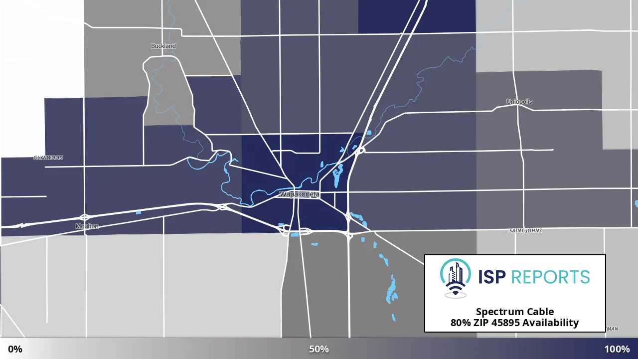 45895, OH map of internet availability