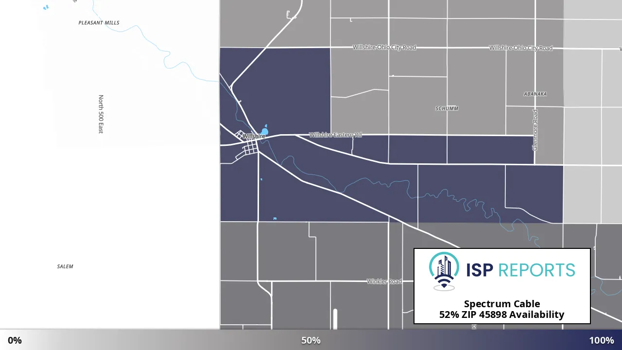 45898, OH map of internet availability