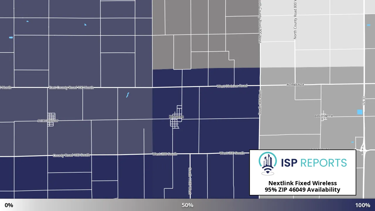 46049, IN map of internet availability