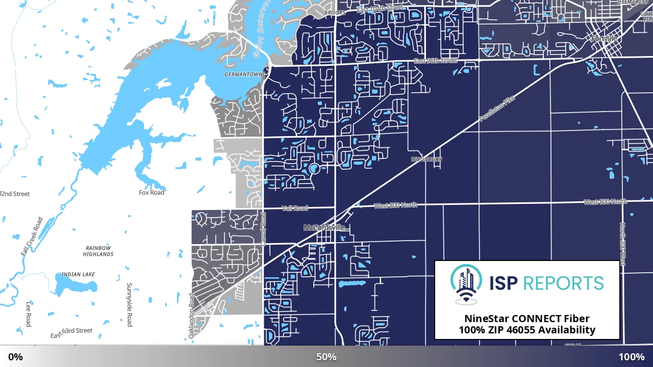 46055, IN map of internet availability