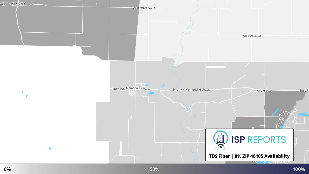 46105, IN map of internet availability