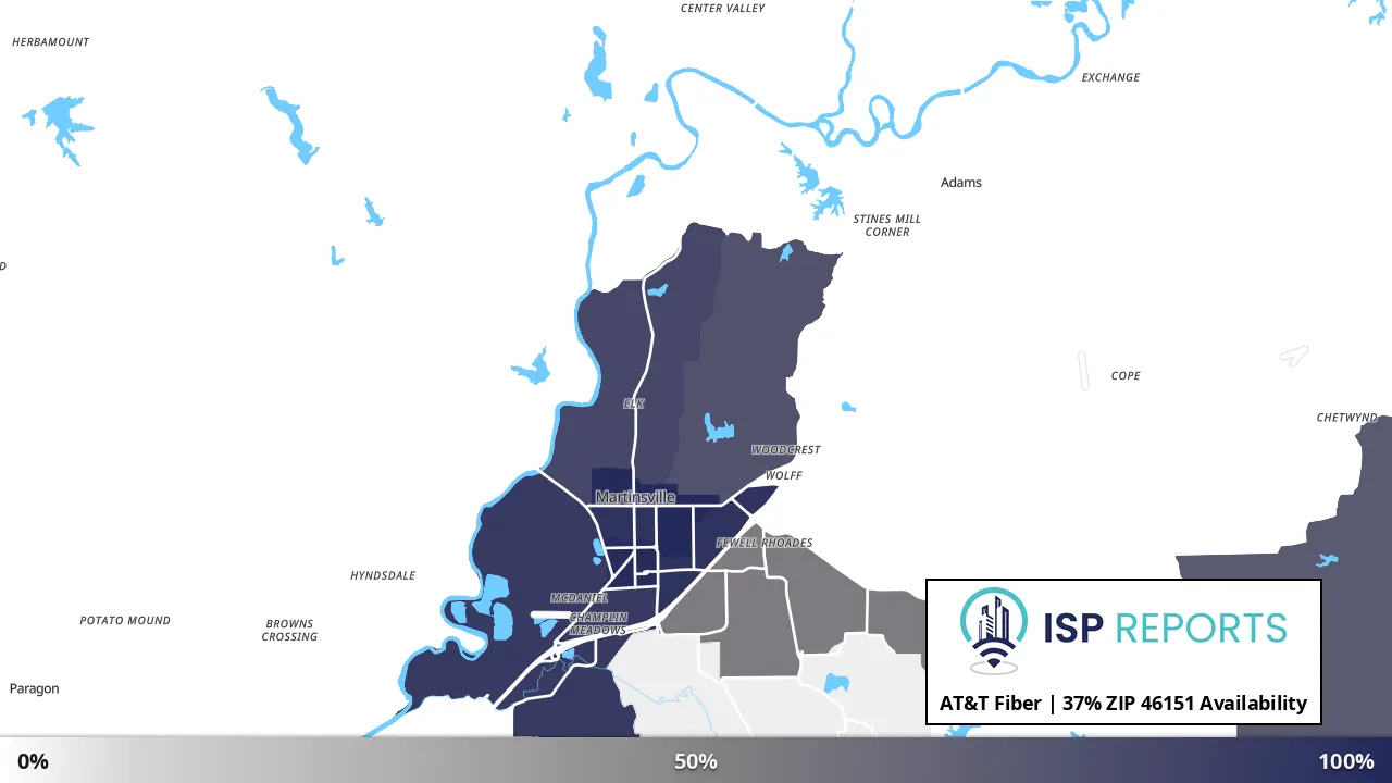 46151, IN map of internet availability