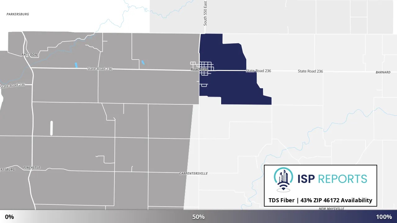 46172, IN map of internet availability