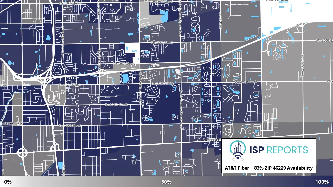 46229, IN map of internet availability