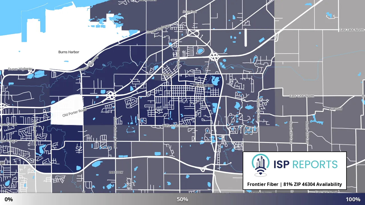 46304, IN map of internet availability