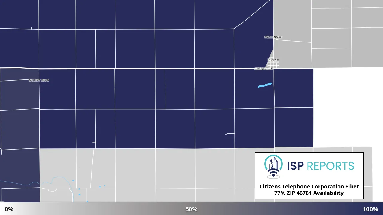 46781, IN map of internet availability