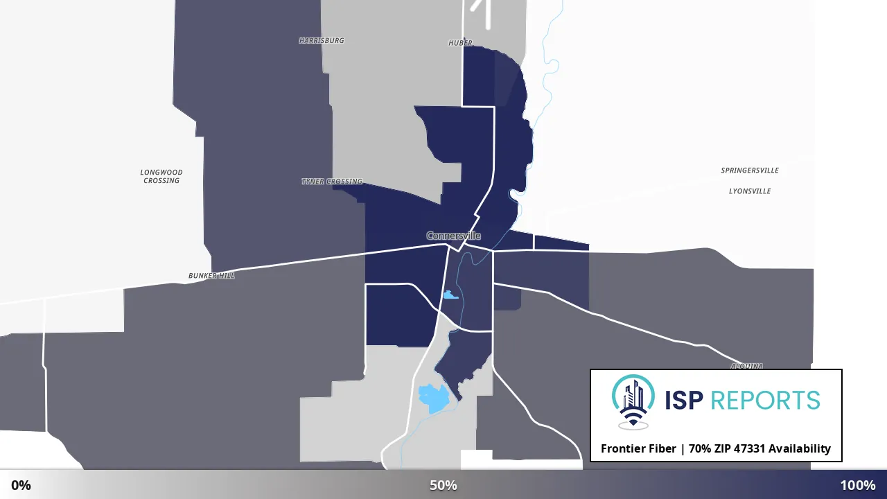 47331, IN map of internet availability