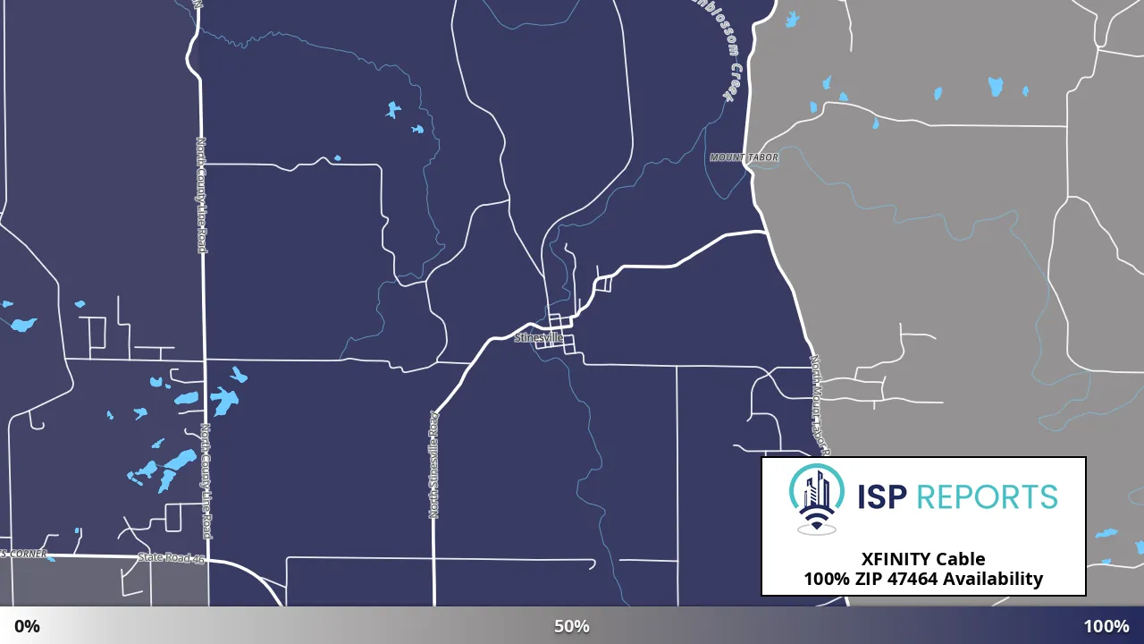 47464, IN map of internet availability