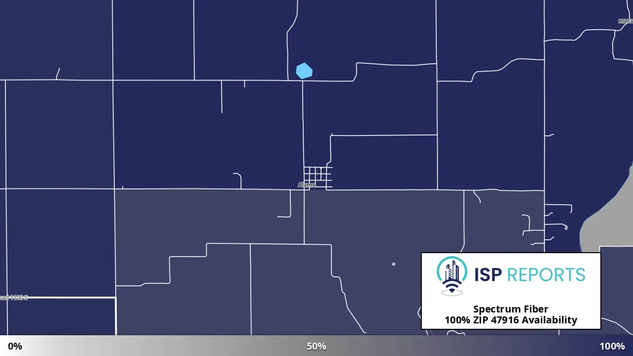 47916, IN map of internet availability