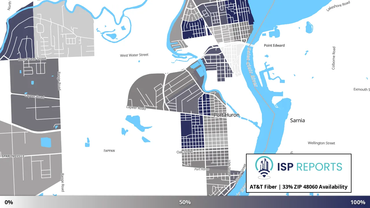 48060, MI map of internet availability