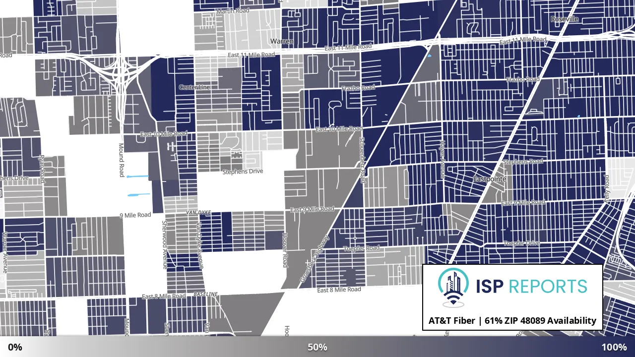 48089, MI map of internet availability