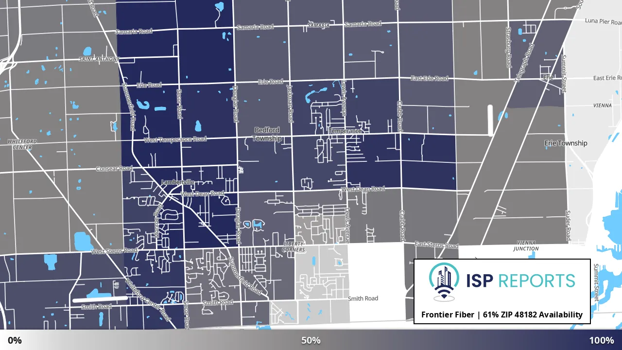 48182, MI map of internet availability