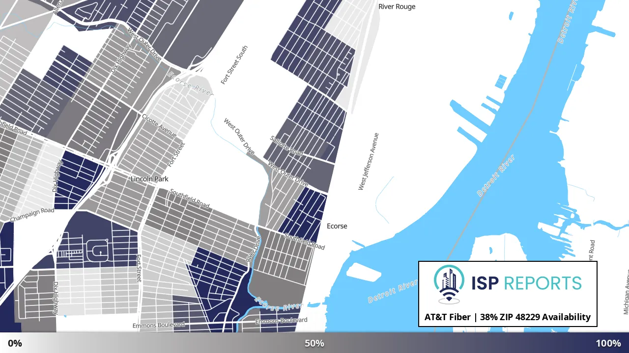 48229, MI map of internet availability